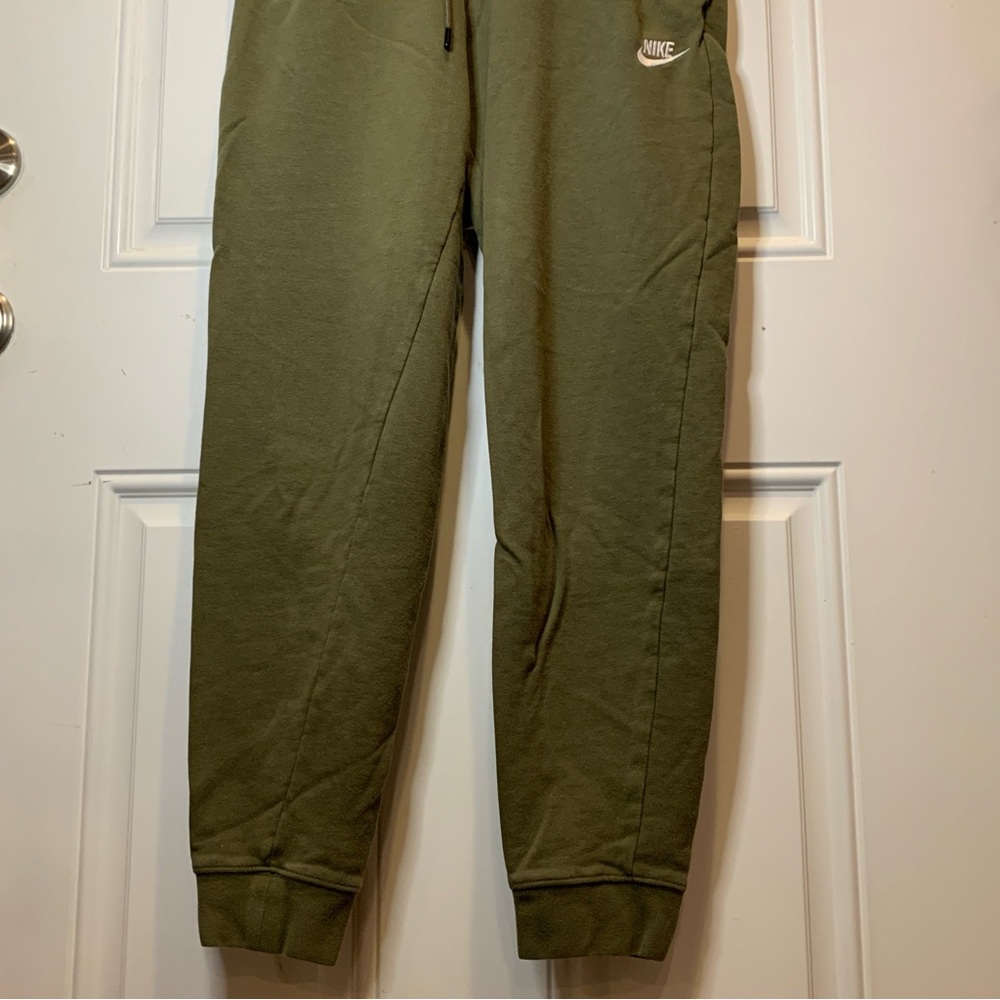 Nike Sage Green Drawstring Sweatpants Joggers Elasticated Cuffs Size S - Picture 3 of 8